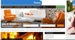 Desktop Screenshot of bauwohnwelt.at